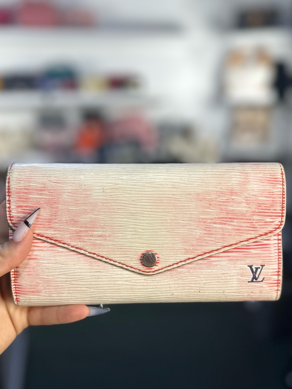 LV Rare Long Epi Leather Wallet